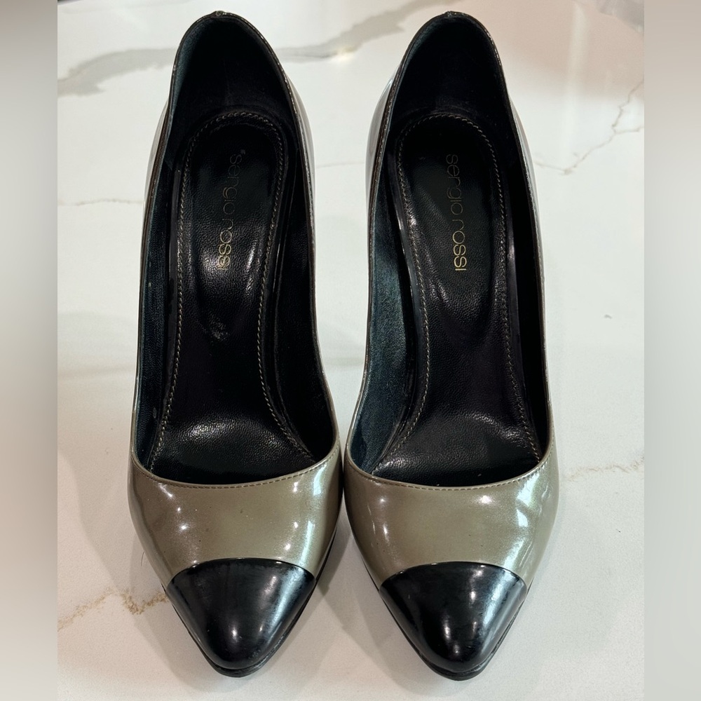 Sergio Rossi Patent Leather Heel